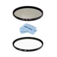 Adorama Hoya 55mm HD3 UV and Circular Polarizer Filter Kit - With Microfiber Cloth XHD3-55UV PL