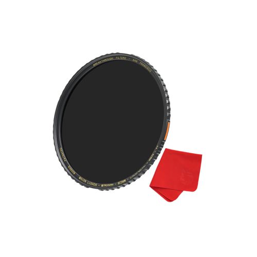  Adorama Breakthrough Photography 82mm X4 Solid Neutral Density 0.9 Filter, 3 Stop X4-ND3-82MM