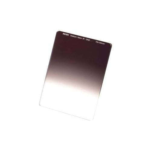  Adorama NiSi 75x100mm Nano IR Medium Graduated 0.6 (2-Stop) Neutral Density Filter NIP-75-MGND0.6