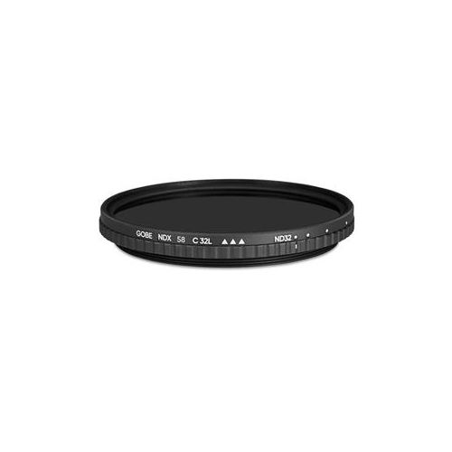  Adorama Gobe ND2-32 58mm 32-Layer 0.3-1.5 (1-5 Stops) Variable Neutral Density Filter NDX32G3P58