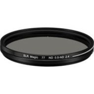 Adorama SLR Magic 77mm Variable Neutral Density 0.5 to 2.4 Filter (1.6 to 8-Stop) SLR-77VND2-8