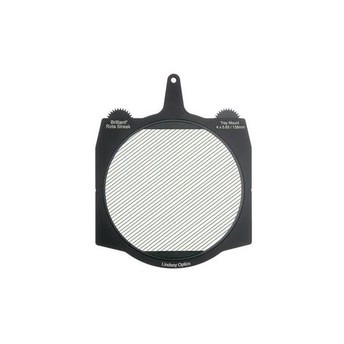  Adorama Lindsey Optics 4x5.65 Brilliant2 Rota-Streak Filter, 4mm Lens Spacing, Green L-4565-RSTREAK-GREEN-4MM