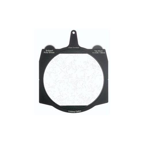  Adorama Lindsey Optics 4x5.65 Brilliant2 Rota-Streak Filter, Confetti, Clear L-4565-RSTREAK-CLEAR-CONF