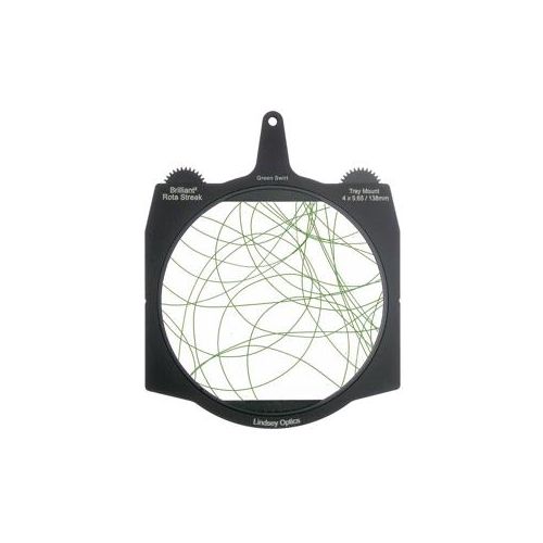  Adorama Lindsey Optics 4x5.65 Brilliant2 Rota-Streak Filter, Swirl, Green L-4565-RSTREAK-GREEN-SWIR