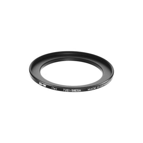  Adorama B + W Step-Up Adapter Ring 58mm Lens to 72mm Filter 65-069438
