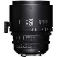 Adorama Sigma 105mm T1.5 FF High-Speed Prime Cine Lens, Fully Luminous, Feet, Arri PL 25F968