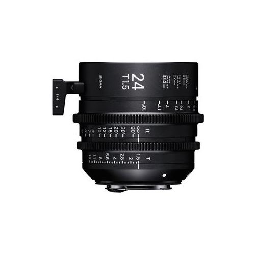  Adorama Sigma 24mm T1.5 FF High-Speed Prime Cine Lens, Fully Luminous, Feet, Arri PL 40F968