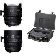 Adorama Sigma 135mm/14mm T2 FF High-Speed Prime Lens Kit, Fully Luminous, Feet, E-Mount WFW967