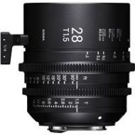 Adorama Sigma 28mm T1.5 FF High-Speed Prime Cine Lens, Fully Luminous, Feet, Canon EF 44F966