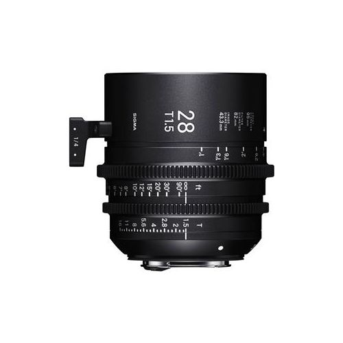  Adorama Sigma 28mm T1.5 FF High-Speed Prime Cine Lens, Fully Luminous, Feet, Canon EF 44F966
