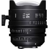 Adorama Sigma 14mm T2 FF High-Speed Prime Cine Lens, Fully Luminous, Feet,Canon EF Mount 45F966