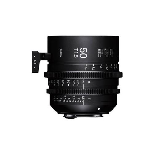  Adorama Sigma 50mm T1.5 FF High-Speed Prime Cine Lens, Fully Luminous, Feet, Canon EF 31F966