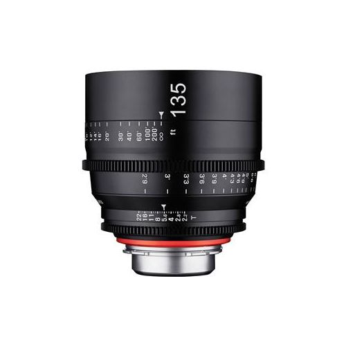  Adorama Rokinon Xeen 135mm T2.2 Manual Focus Professional Cine Lens with MFT Mount XN135-MFT