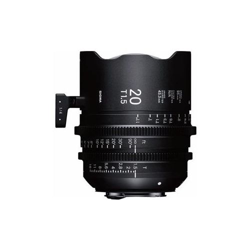  Adorama Sigma 20mm T1.5 FF High Speed Prime Cine Lens, Metric, Canon EF Mount 41M966