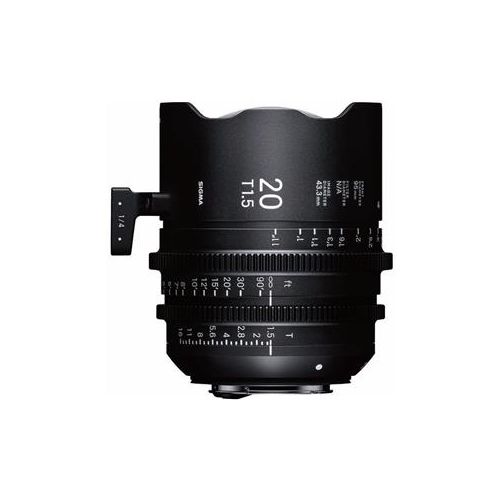  Adorama Sigma 20mm T1.5 FF High Speed Prime Cine Lens, Metric, Sony E Mount 41M967