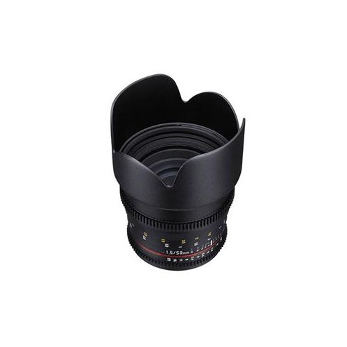  Adorama Samyang 50mm T1.5 AS UMC VDSLR II Manual Focus Cine Lens for Sony A Mount SYDS50M-S