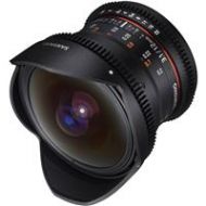 Adorama Samyang VDSLR II 12mm T3.1 Cine Fisheye Lens for Pentax DSLR Cameras SYDS12M-P
