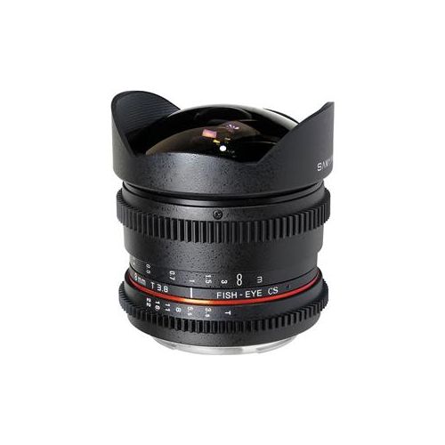  Samyang 8mm t/3.8 Fisheye Cine Lens for Nikon SY8MV-N - Adorama