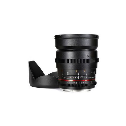  Samyang 24mm T1.5 Cine Lens for Sony A-Mount SYCV24M-S - Adorama