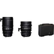 Adorama Sigma 18-35mm T2 & 50-100mm T2 High Speed Zoom Lens with Case, Metric, Canon EF WMQ966