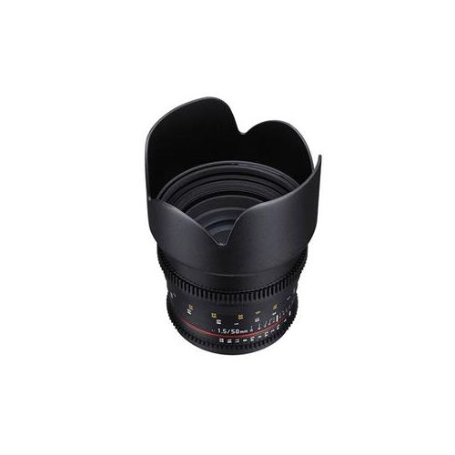  Adorama Samyang 50mm T1.5 AS UMC VDSLR II Manual Focus Cine Lens for Nikon F Mount SYDS50M-N