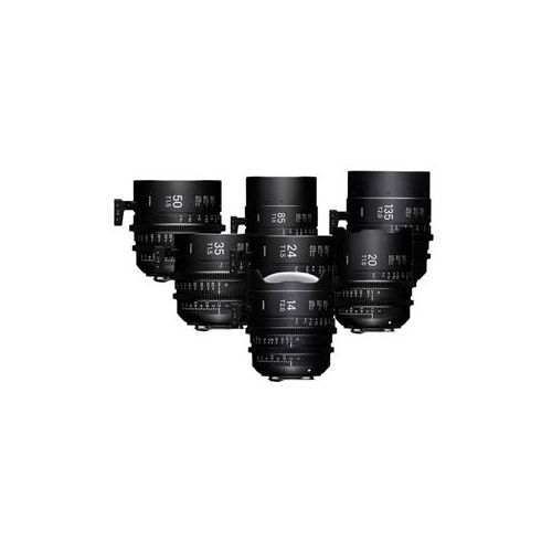  Adorama Sigma FF High Speed Prime Cine 7 Lens Kit, Metric, Canon EF Mount WMX966
