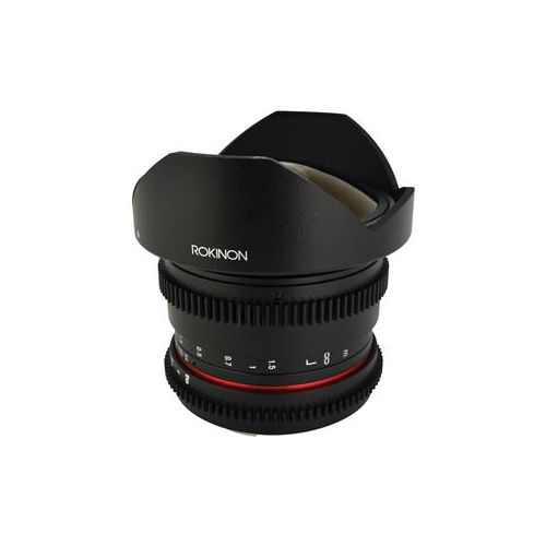  Adorama Rokinon 8mm T3.8 HD Fisheye Cine Lens for Nikon with Removeable Hood RKHD8MV-N