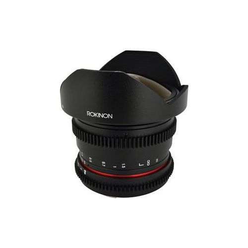  Adorama Rokinon 8mm T3.8 HD Fisheye Cine Lens for Canon EF with Removeable Hood RKHD8MV-C