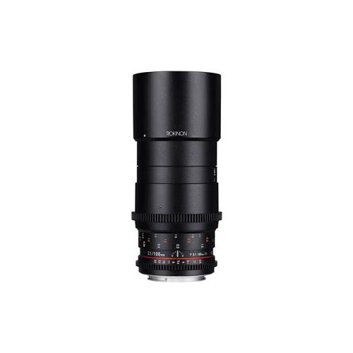  Adorama Rokinon 100mm T3.1 Telephoto Macro Cine DS Lens for Micro 4/3 Mount Cameras DS100M-MFT