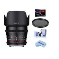 Adorama Rokinon 50mm T1.5 Cine DS Lens for Sony E Mount W/Tiffen VND Filter And More DS50M-NEX F