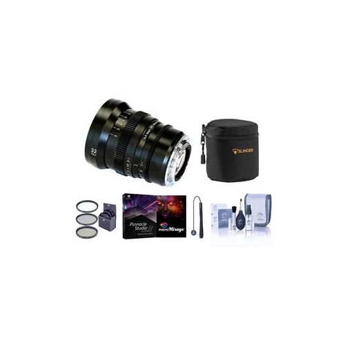  Adorama SLR Magic APO25EF APO MicroPrime Cine 32mm T2.1 Lens for Canon EF W/Free ACC KIT SLRMP32APOEF A