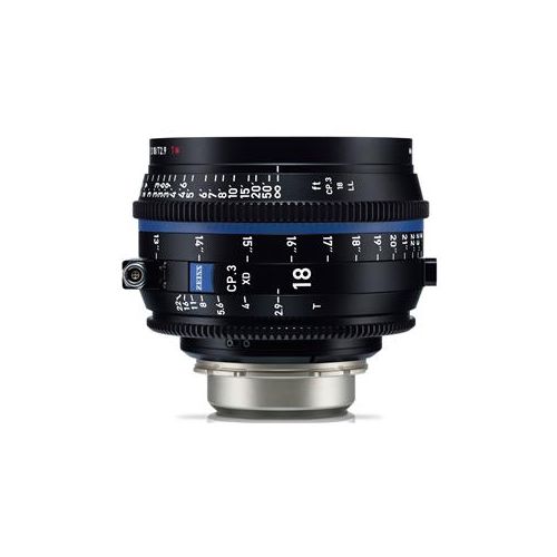  Adorama Zeiss 18mm T2.9 CP.3 XD Compact Prime Cine Lens (Metric) with PL Bayonet Mount 2186-674