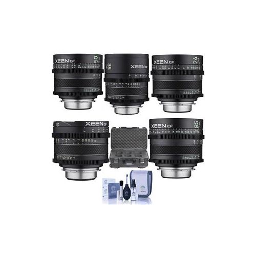  Adorama Rokinon Xeen 16mm T2.6/35 T1.5/24 T1.5/50 T1.5/85 T1.5 CF Cine Lens f/Sony E-Mnt CFX24-N 5 LENS KIT