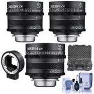 Adorama Rokinon Xeen 24mm/50mm/85mm T1.5 CF Pro Cine Lens for Canon EF-Mount With Kit CFX24-C 50 85 L