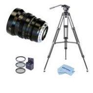 Adorama SLR Magic APO25EF APO MicroPrme Cine 25mm T2.1 Lens for Canon EF With Tripod Kit SLRMP25APOEF T