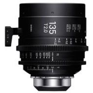 Adorama Sigma 135mm T2 FF Hi-Speed Art Prime Lens, iTechnology, PL Mount, Metric 24M974