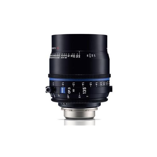  Adorama Zeiss 135mm T2.1 CP.3 XD Compact Prime Cine Lens (Mettric) with PL Bayonet Mount 2184-923