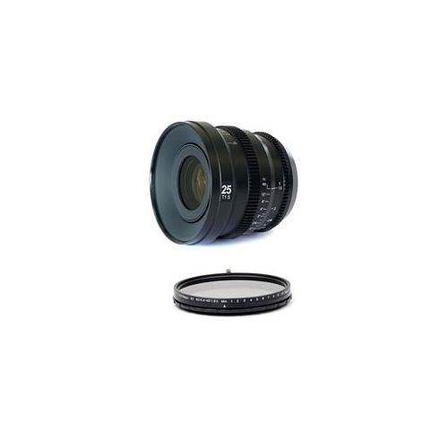  Adorama SLR Magic MicroPrime Cine 25mm T1.5 for Micro 4/3rd W/SLRM 82mm MK II ND Filter SLR-MP25MFT F