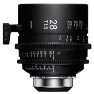 Adorama Sigma 28mm T1.5 FF Hi-Speed Art Prime Lens, iTechnology, PL Mount, Metric 44M974
