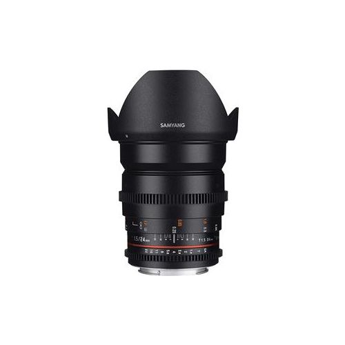  Samyang 24mm T1.5 Cine Lens for Sony E SYCV24M-NEX - Adorama