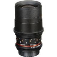 Adorama Samyang 100mm T3.1 Telephoto Macro Cine DS Lens for Canon EF Mount Cameras SYDS100M-C