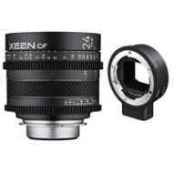 Adorama Rokinon Xeen 24mm T1.5 CF Cine Lens for Canon EF-Mount W/Sigma MC-21 Mount Conv CFX24-C S