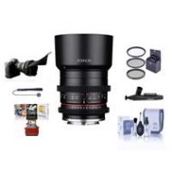 Adorama Rokinon 35mm T1.3 High Speed Cine Lens for Sony E Mount W/Free Accessory Bundle CV3512-E AM