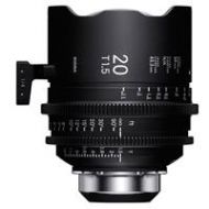 Adorama Sigma 20mm T1.5 FF High Speed Art Prime Lens, iTechnology, PL Mount, Feet 412974