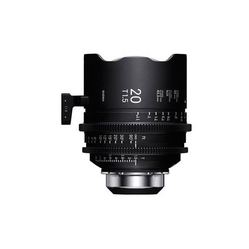  Adorama Sigma 20mm T1.5 FF High Speed Art Prime Lens, iTechnology, PL Mount, Feet 412974