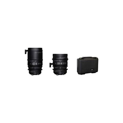  Adorama Sigma 18-35mm T2 & 50-100mm Cine High-Speed Zoom Lenses for Canon EF with Case WZQ966
