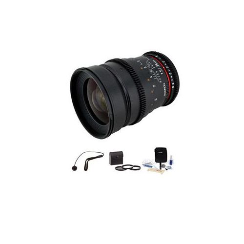  Rokinon 35mm T1.5 Cine Lens for Sony E - Bundle CV35-NEX K - Adorama