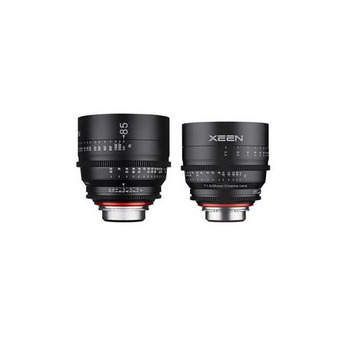  Adorama Rokinon Xeen 35mm T1.5 Cine Lens -Rokinon Xeen 85mm T1.5 Cine for Sony E Mount XN35-NEX 85 1.5
