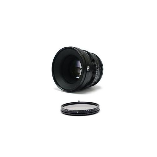  Adorama SLR Magic MicroPrime Cine 50mm T1.2 for Fuji X Mount W/LR 82mm MK II ND Filter SLR-MP50X A