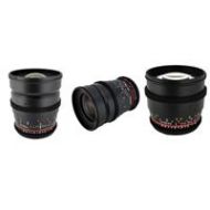 Adorama Rokinon Sony E Mount Three Cine Lens Bundle w/ 24 mm 35mm & 85mm Rokinon Lenses ROKINON 3 KIT NEX